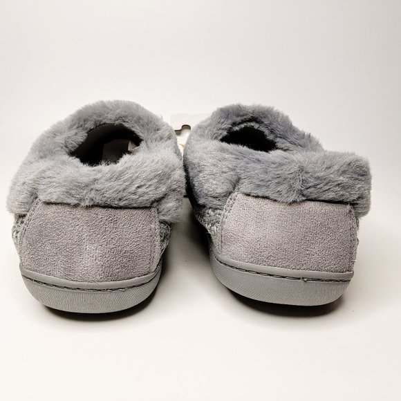 Kooba Shoes Nwt Kooba Faux Fur Ankle Grey Knit Top Slippers Xl